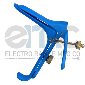 Most Selling Product 2025 Best Quality Small Cusco Gynecology Lletz <strong>Leep</strong> Blue Coated Vaginal Speculum With Smoke Evacuation Tube - Product Image 4