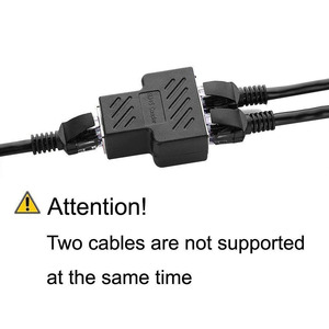 RJ45 <strong>Network</strong> Splitter <strong>Adapter</strong>, 1 to 2 Port LAN CAT6 RJ45 <strong>Network</strong> Three-way Head Splitter <strong>Network</strong> Extension <strong>Adapter</strong> - Product Image 5