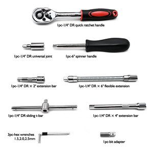 <strong>Direct</strong> Selling Hand Tool 46pcs Combination Set Car Repairing Tool Box <strong>Kit</strong> and Ratchet Wrench Socket Set - Product Image 5