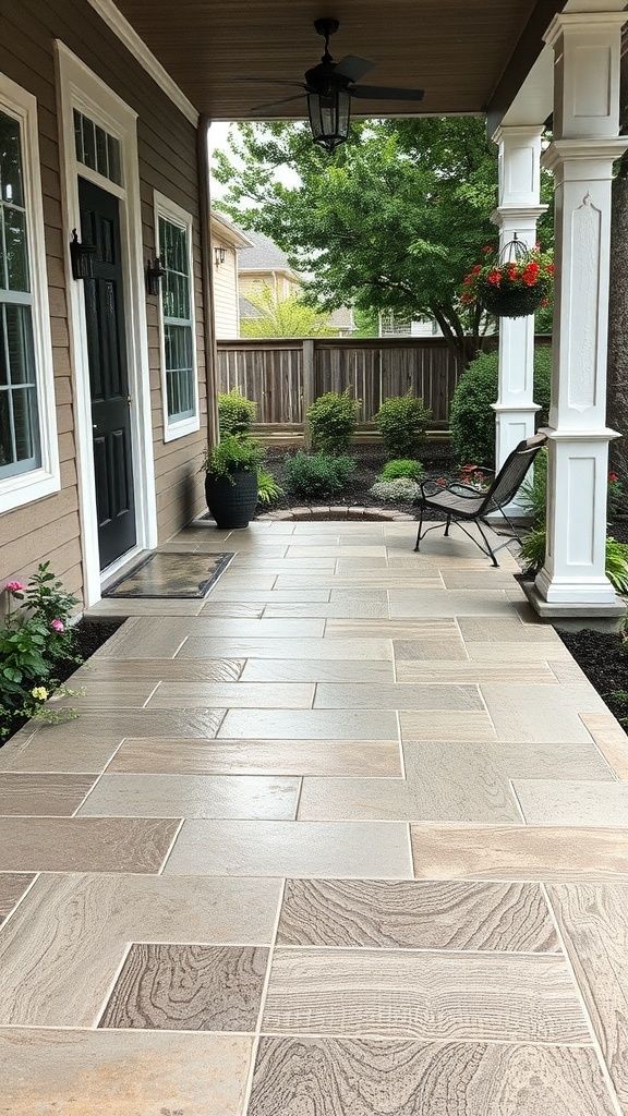 Rustic Limestone Modular Porch Tile