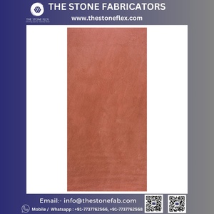 Agra Red Sandstone TSF Índia Folha Folheado de Pedra Flexível Acabamento Natural Azulejo para Outdoor & Exterior Bloco para Uso do Banheiro