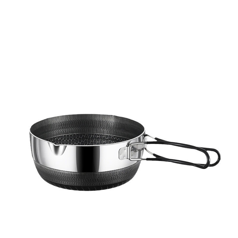 Small skillet (orange handle)