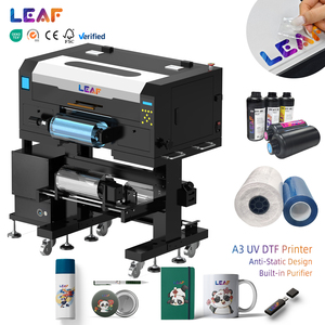 LEAF A3 30cm UV DTF Roll to Roll Sticker <strong>Printer</strong> Integration Automatic Laminator AB Film UV DTF <strong>Printer</strong> With <strong>2</strong> XP600 Printhead - Product Image 1