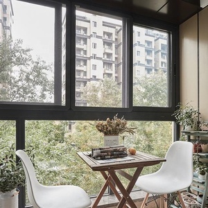 Aluminium Glass Sliding <strong>windows</strong> <strong>with</strong> Inserted Blinds <strong>Built</strong>-in Shutter Privacy Design - Product Image 5