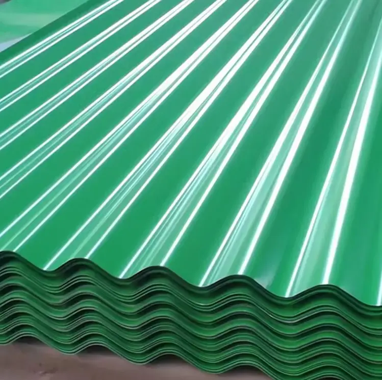 Feuilles de toiture de maison Bâtiment OEM/ODM de type paillettes régulier utilisant un paquet de matériaux de qualité Tôle de toiture en acier galvanisé pour l'exportation