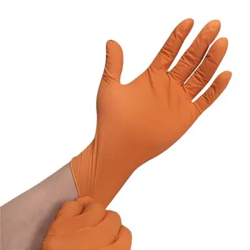 カスタマイズされたロゴデザイン厚みのあるグローブメカニックニトリル手袋使い捨て手袋は簡単に機能します