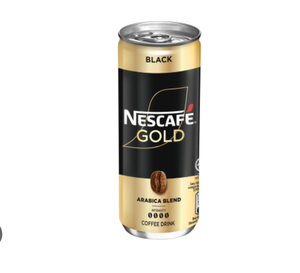 ロブスタとアラビカインスタントコーヒー240mlRTDコーヒーを缶で無料で簡単に缶に入れて、ネスカフェゴールドブラックを飲む準備ができました