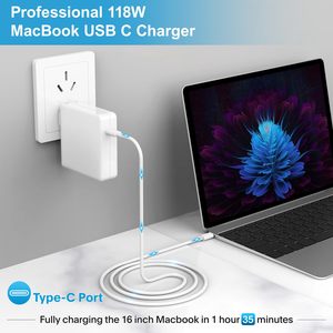 Taşınabilir 96W tip-c şarj Apple MacBook Pro & hava hızlı şarj 61W/30W Laptop güç adaptörü ile OVP koruma - Product Image 2