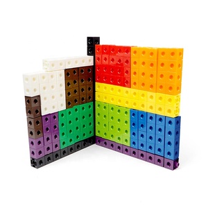 GD sıcak eğlenceli 200 adet 10 renk 2CM bağlantı küp öğrenme okul öncesi oyuncak yapı taşları - Product Image 6