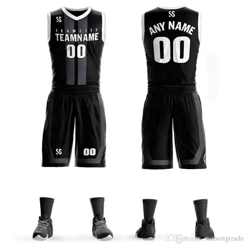 Venta al por mayor nuevo estilo baloncesto Jersey malla baloncesto Jerseys mejores uniformes de baloncesto Allover impreso bordado Diseño personalizado