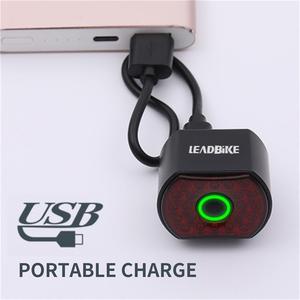 ソーラーパワーワイヤレススマートリモコンMTBバイクテールライトLEDフロントリアライト、サイクリスト用の安全警告信号付き