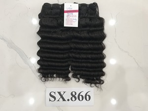 超二重描画ビルマカーリーヘアベーシックカラー生生バージンベトナム横糸レミーヘアバンドル滑らかで柔らかいジェリーカール人間 - Product Image 5