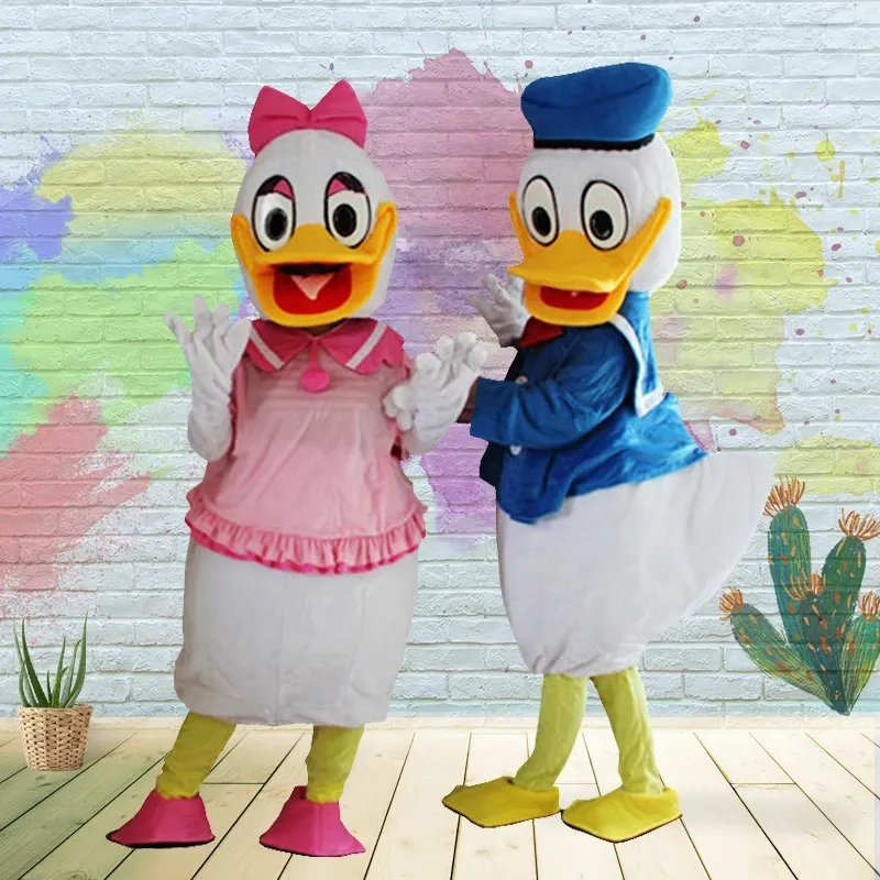 Donald bebek kostum maskot tikus, hiburan untuk penggunaan pertunjukan Mouse cocok untuk pesta Cosplay kostum Mouse