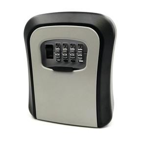 ポータブルパスワードロック安全ボックス壁取り付けアルミ合金キーボックス - Product Image 1