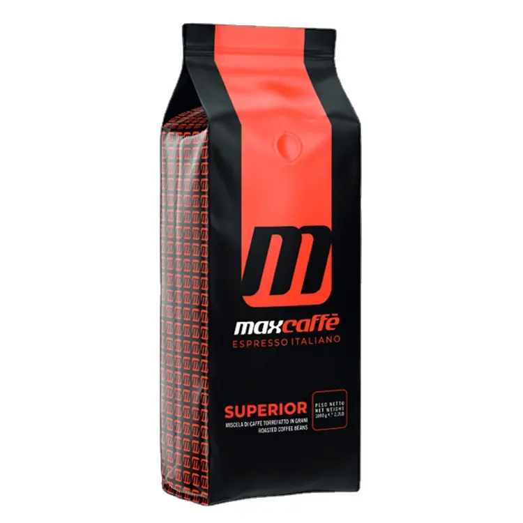 Gemaakt In Italië Topkwaliteit Arabica Geroosterde Max Caffe Espresso Italiano Superieur Bekroonde Koffiebonen Voor Coffeeshops