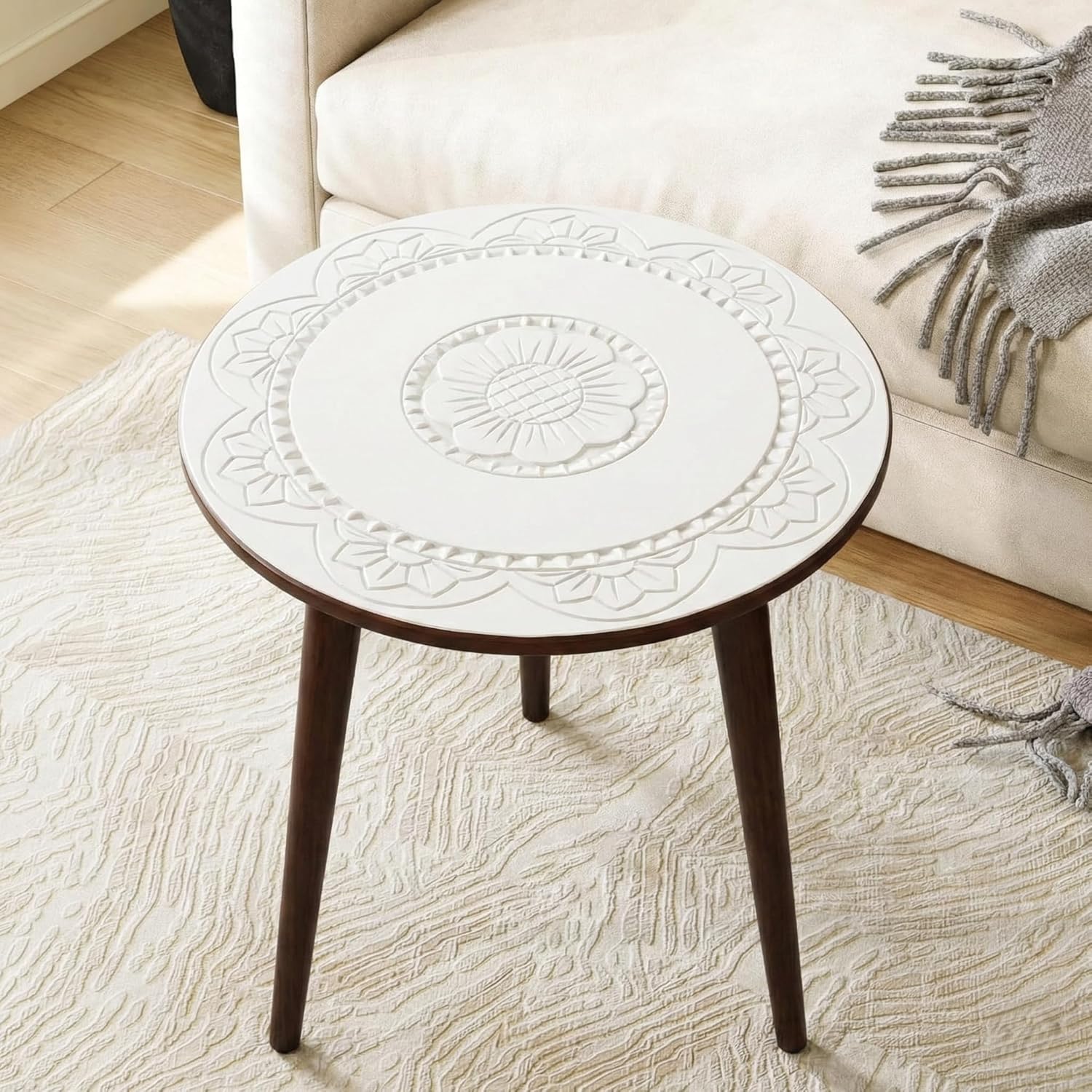 Marron et blanc