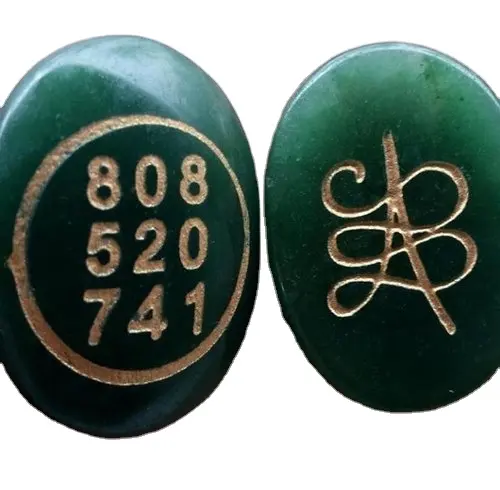 Zibu-piedra con símbolo de amor Feng Shui, imagen tallada en cristal de amor, Jade de cabujón 7903232, calidad Natural de cristal verde de exportación al por mayor