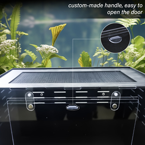 High Quality <strong>PVC</strong> Reptile Cages with Acrylic Door Terrarium Display Cases Customizable PET Factory Support Box Packing Included - Product Image 3
