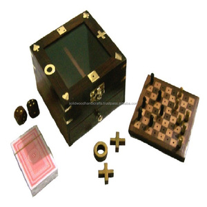 2022新到芒果手工木制多棋盘游戏家庭儿童室内和室外游戏 - Product Image 6