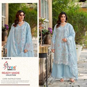 Shalwar kameez ดีไซเนอร์พร้อม gimmi Choo และเลเซอร์ daman ทำงานคู่กับ dupatta สำหรับงานปาร์ตี้รูปลักษณ์สูง - Product Image 2