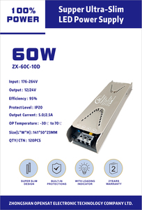 OPENSAT 12v 60w montaggio superficiale Driver FCC approvato alimentazione LED dimmerabile 24V 60W LED alimentatore con controllo PWM - Product Image 3