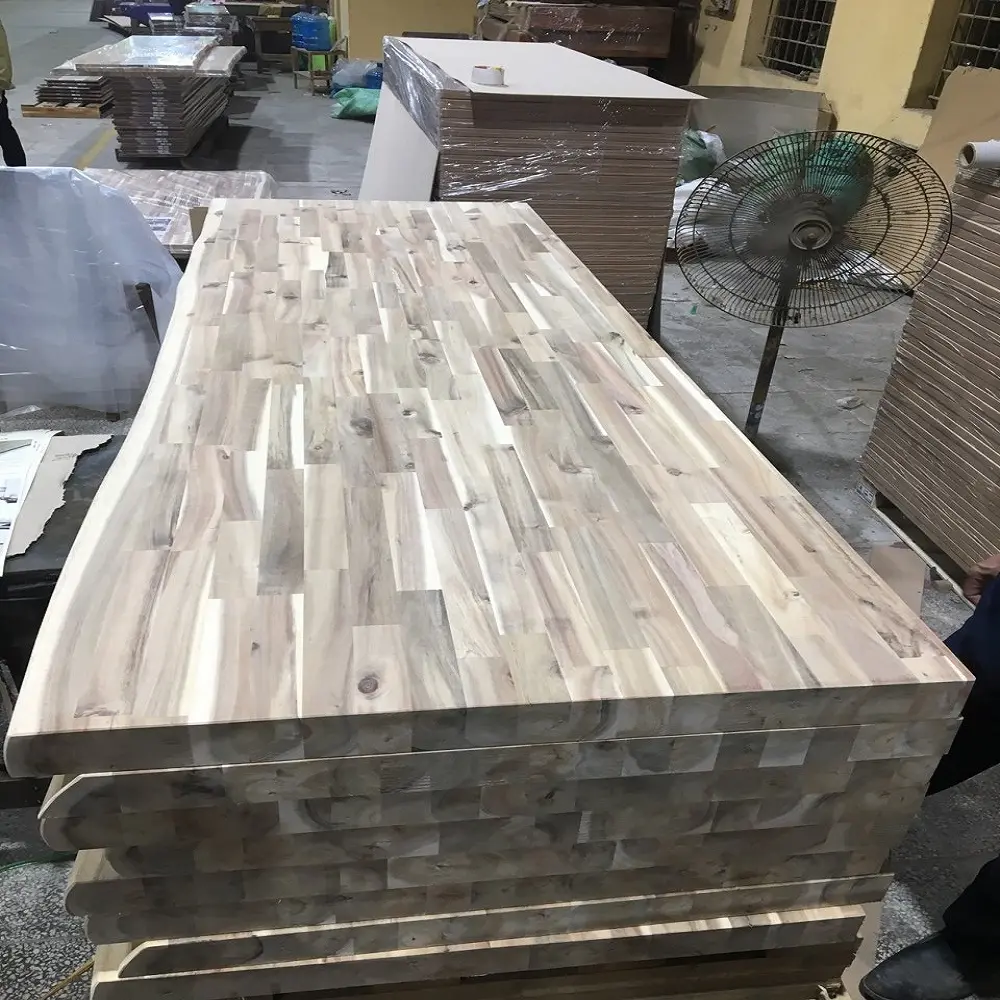 Prezzo di fabbrica mobili per la casa dal vivo bordo cucina in legno massiccio lastra di legno ristorante tavolo da pranzo