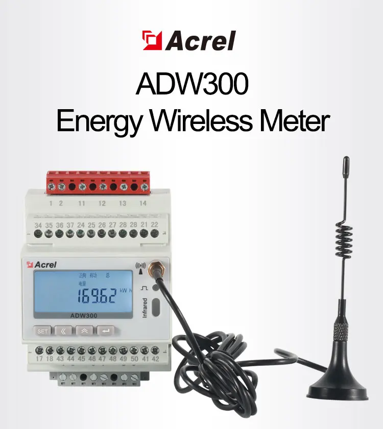 ADW300-WF AccrelWifiエネルギーメータースマート電気カウンターワイヤレス多機能エネルギーメーター
