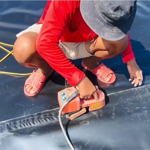 Biyogaz Digester projesi için CE geomembran Liner <span class=keywords><strong>HDPE</strong></span> fiyat 1.5mm yüksek yoğunluklu polietilen siyah plastik gölet kaplama