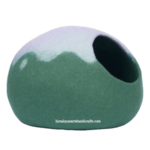 Hochwertiges Katzen haus aus Merinowolle/Katzen höhle/Katzen kuppel mit festem Muster - Product Image 1