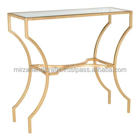 Legant base curvada, suela ajustable con emperemperemperlass OP ving iving Room ururniture Metal IDE able andmade