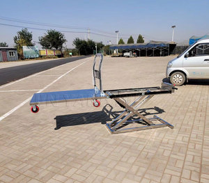 Electric Flatbed Trolley Scissor Lift Table <strong>Platform</strong> for Trailer Material Handling Portable Electric Lifting <strong>Platform</strong> Trolley - Product Image 4