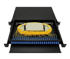 Cassetto scorrevole laminato a freddo 12 porte 24 porte 48 porte 72 porte SC FC LC ST pannello Patch in fibra ottica struttura di distribuzione ODF - Product Image 3
