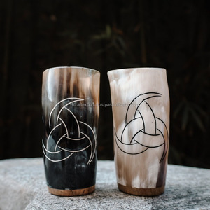 Buffalo <strong>Horn</strong> Whiskey Shot <strong>Cup</strong> or Glass Whisky Real <strong>Horn</strong> Vintage From India by RF Crafts - Product Image 2