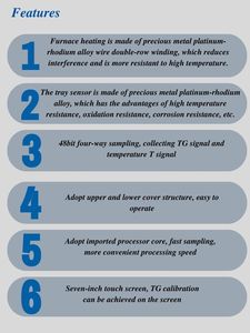 Độ chính xác cao thermogravimetric Analyzer đồng bộ phân tích nhiệt nhựa cao su thiết bị kiểm tra phòng thí nghiệm sử dụng - Product Image 3