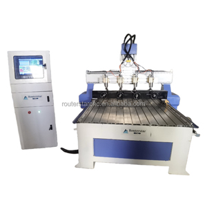 Enrutador CNC 3D de 4 ejes, velocidad rápida, cabezales múltiples, máquina CNC de esculpir 3D, enrutador CNC de 3 ejes y 4 husillos - Product Image 4