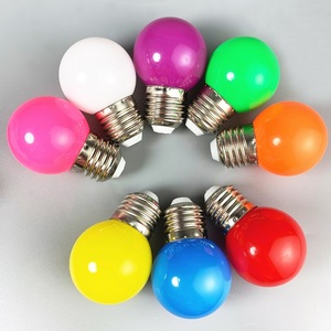 หลอดไฟ LED สี G45หลอดไฟ LED กลางคืน1W 2W 3W สีหลอดไฟกลมสีสันสดใส E26/E27