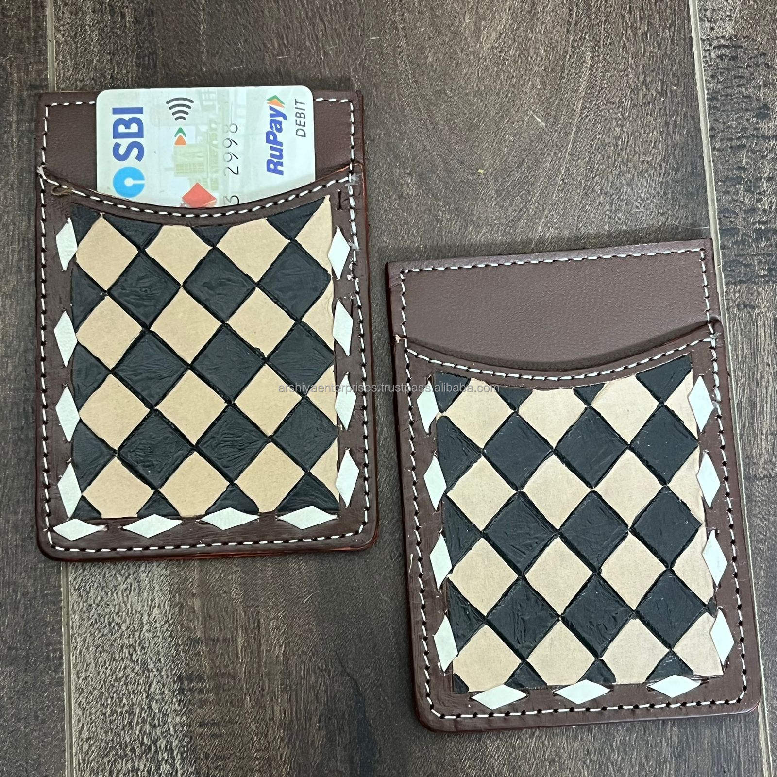 Tan & Black Checkered