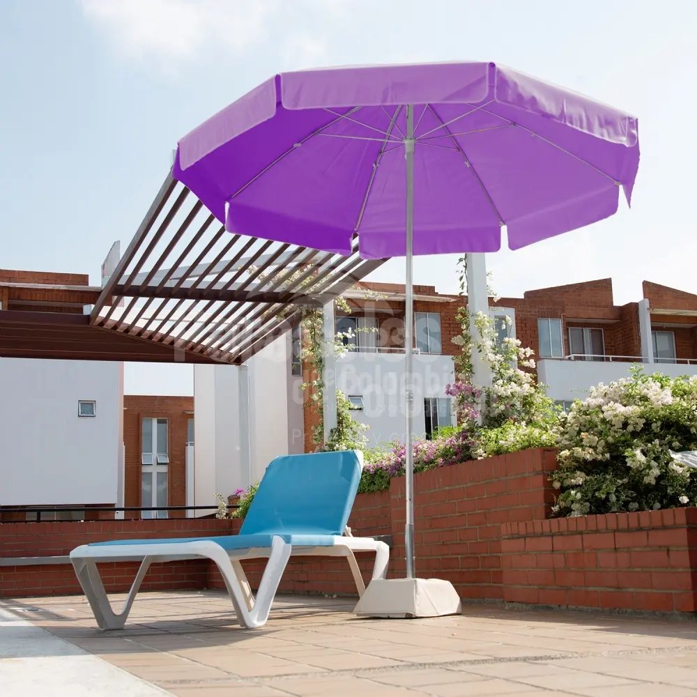 도매 다채로운 안티 UV 파라솔 맞춤형 태양 우산 야외 해변 우산