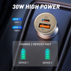 LDNIO C506Q 30w Custom Type C <strong>Charger</strong> Socket Dual PD and QC3.0 Car <strong>Charger</strong> 3 in 1 Usb Port Dc Fast <strong>Charger</strong> - Product Image 6