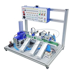 Sistema di addestramento meccatronico modulare 514 CAP-(3-Station) completo per l'istruzione di automazione delle fabbriche