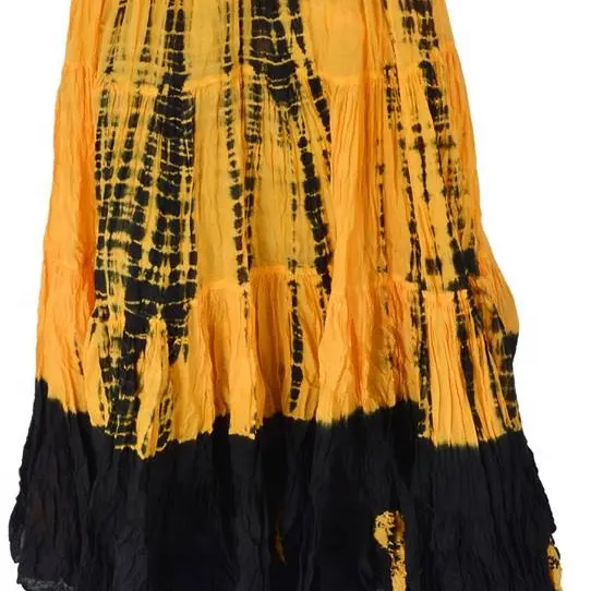 Falda colorida para danza del vientre, ropa Gypsy, 2018, algodón, personalizada, para adultos, PayPal, sólido, de impacto, 100% algodón