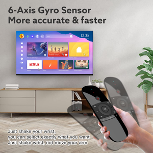 OEM Factories W1 Remote <strong>Control</strong> Air Mouse Wireless Plastic <strong>Keyboard</strong> for Smart TV Projector HTPC All-in-one PC with Learning <strong>Code</strong> - Product Image 3