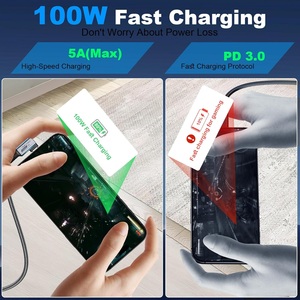 Lung Kay 2M Sạc <span class=keywords><strong>USB</strong></span>-C Mở Rộng 100W Pd 10Gbps Đồng Bộ Dữ Liệu 4K 60Hz HD Chiếu 180 Độ Right-Angle <span class=keywords><strong>USB</strong></span> 5A Nhanh Chóng Sạc - Product Image 2