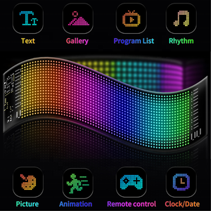 Programma di cartello a led flessibile per auto telecomandata - Product Image 5