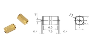 OncQue VBS030600全向高灵敏度振动传感器开关贴片全球定位系统定位遥控玩具安全报警器 - Product Image 5