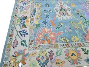 <span class=keywords><strong>Klim</strong></span> <span class=keywords><strong>Carpet</strong></span> Rugs high抽象的なデザインOushakハンドナッツブルーハンドメイドハンドニットペルシャ9x12リビングルームエリアフロアセット