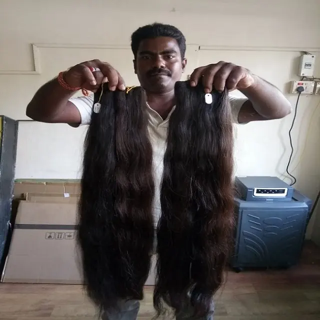 100% عذراء البرازيلي الشعر الهندي العذراء شعر ريمي 100% شعر بشري غير مُعالج التمديد