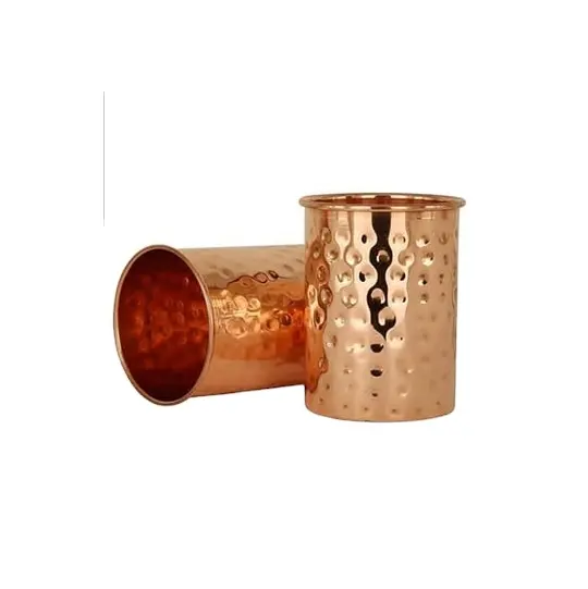 Vidrio de cobre puro y pulido hecho a mano, con el mejor diseño y color natural para uso doméstico y de cocina