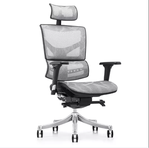 Trắng văn phòng Máy Trạm Wall Mount thanh lịch hành chính vải Mạng Ông Chủ Ergonomic Máy tính chơi Game ghế - Product Image 1