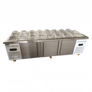 Mở tủ lạnh hiển thị bảng với ướp lạnh worktop tủ đông cho các món ăn lạnh dưa chua trái cây sữa chua hoàn hảo cho các quán cà phê và quán rượu - Product Image 2